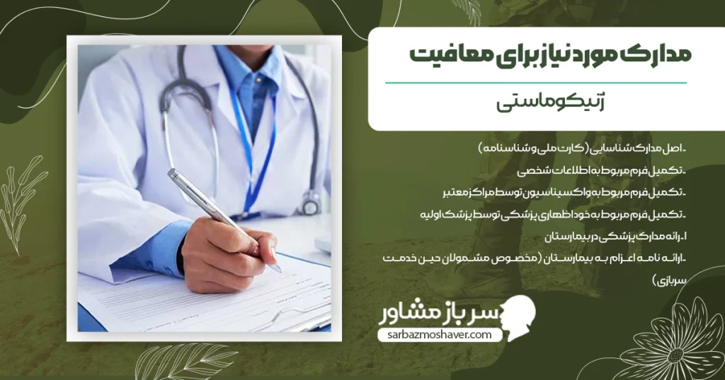 مدارک مورد نیاز برای معافیت ژنیکوماستی