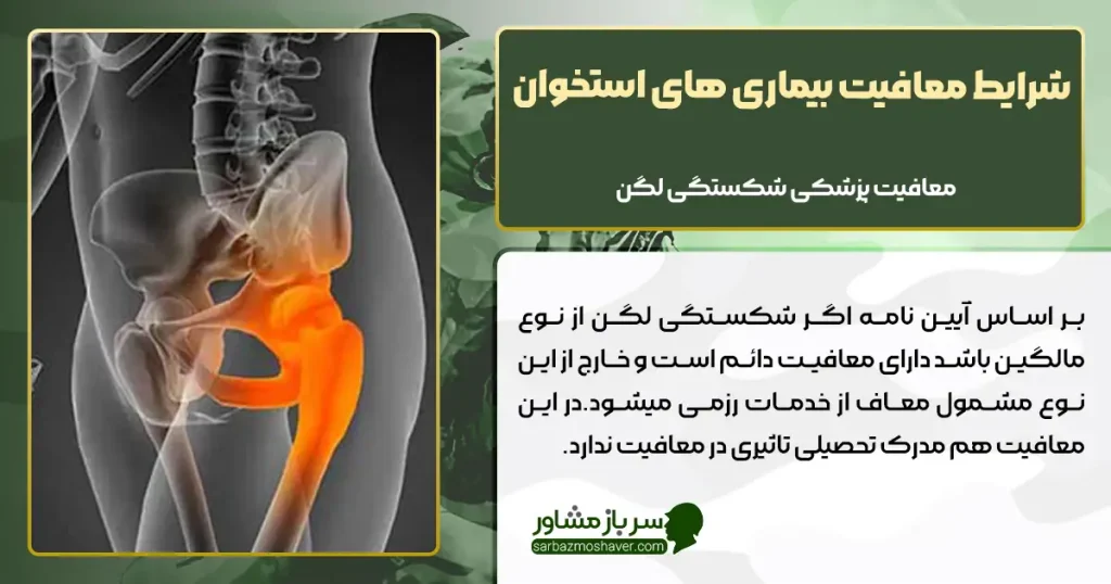 شرایط معافیت بیماری های استخوان