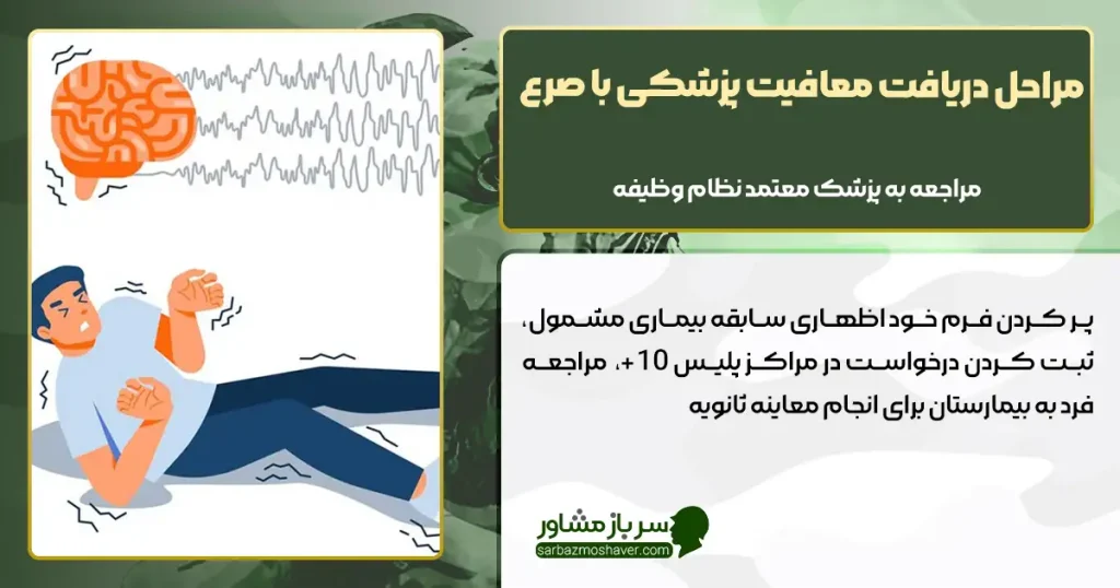 مراحل دریافت معافیت پزشکی با صرع