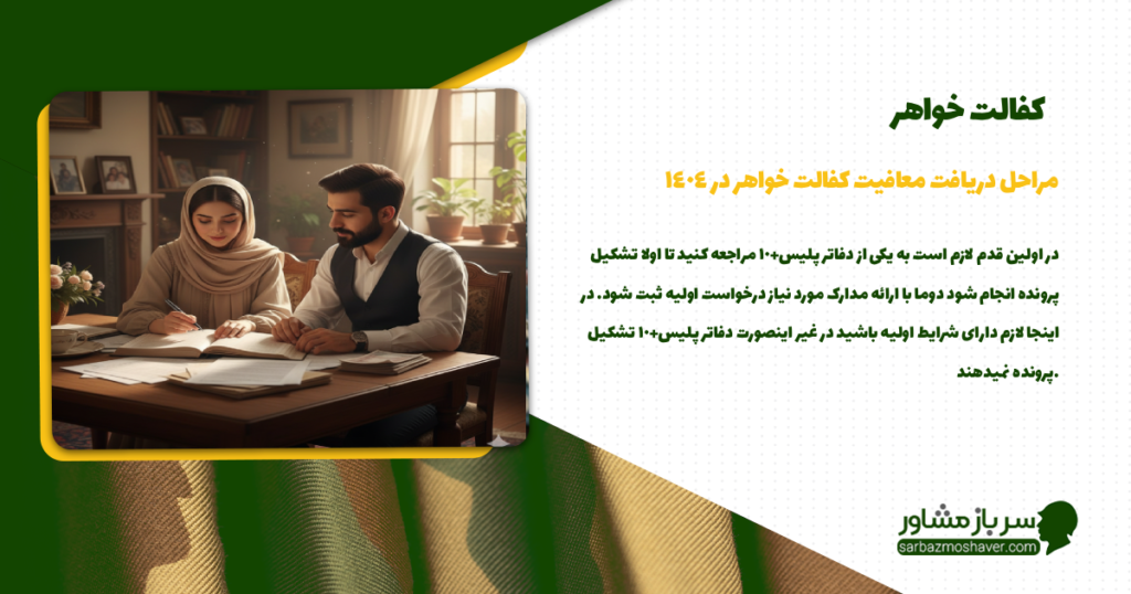 مراحل دریافت معافیت کفالت خواهر در