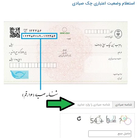 استعلام وضعیت اعتباری چک صیادی