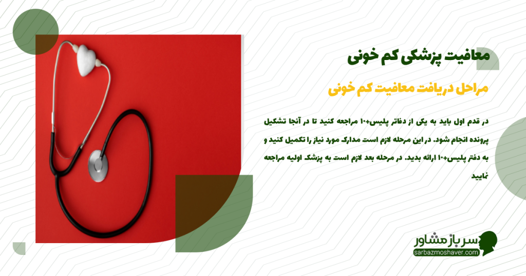 مراحل دریافت معافیت کم خونی