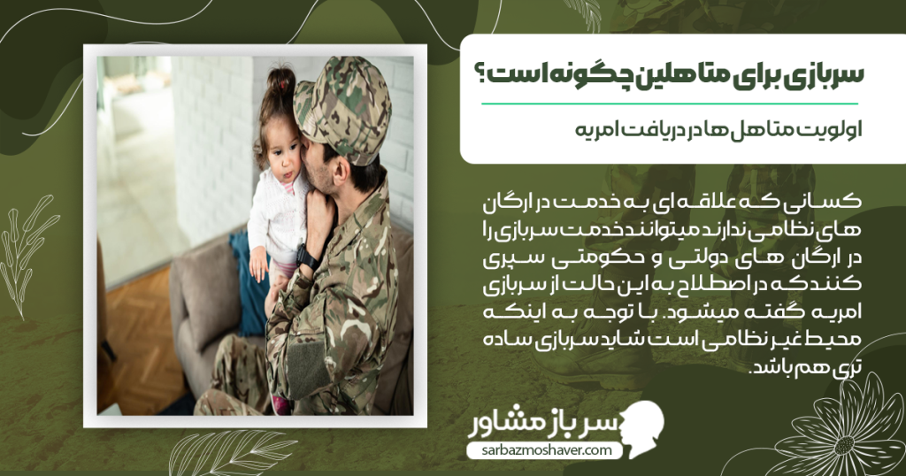 اولویت متاهل ها در دریافت امریه