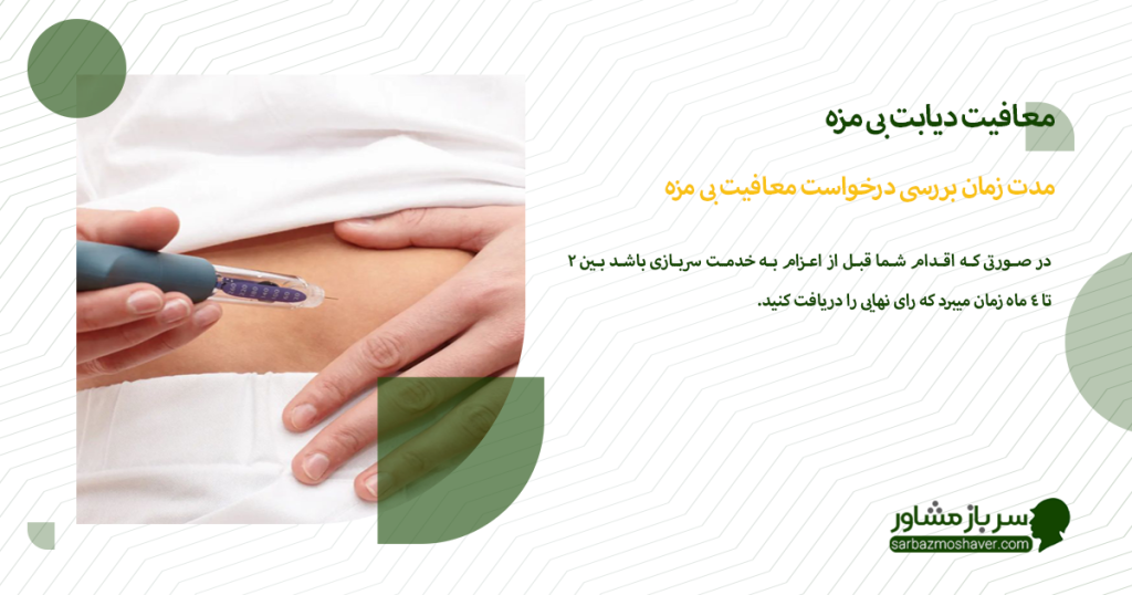 مدت زمان بررسی درخواست معافیت بی مزه