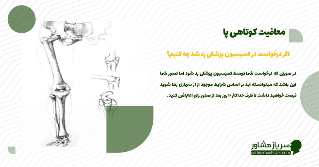 اگر درخواست در کمیسیون پزشکی رد شد چه کنیم؟